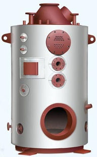Marine fuel oil hot water boiler